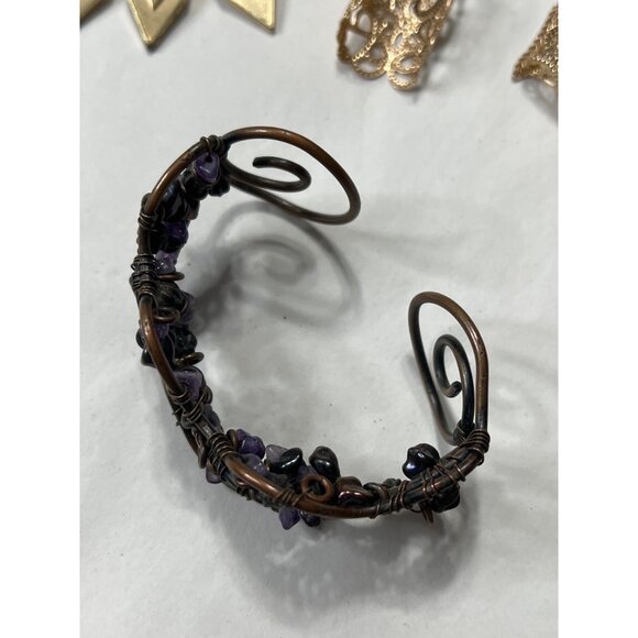 Mixed Lot Of 16 Goth Jewelry Pieces - Picture 5 of 8